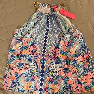 Lilly Pulitzer NWT Isa Halter Tank Size L